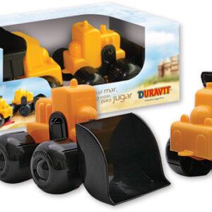 Set Camión volcador y Pala mecánica MINI en caja
