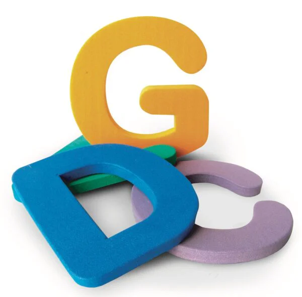 Set de Abecedario  letras sueltas  Altura 18 cm