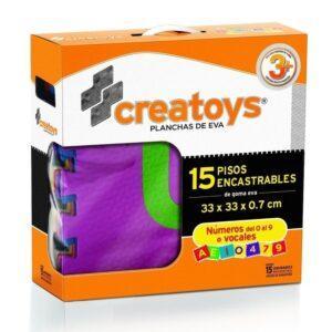 Set de Baldosas encastrables de goma eva 33x33x0