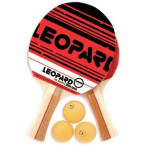 Set de Ping-Pong LEOPARD  2 paletas  3 pelotitas 