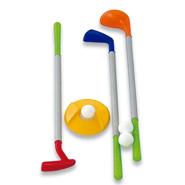 Set de golf DURAVIT  3 palos  3 pelotitas  y hoyo