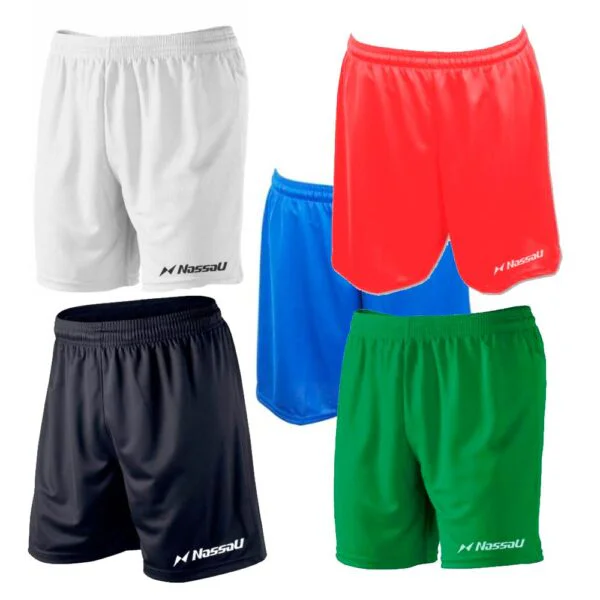 Short de fútbol NASSAU  talles S-M-L-XL  liso tela