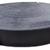 Step NEW PLAST redondo Ø 52 cm, 180 kg, Negro
