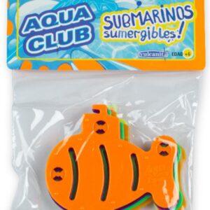 Submarinos sumergibles AQUA CLUB  blíster x 6 un  