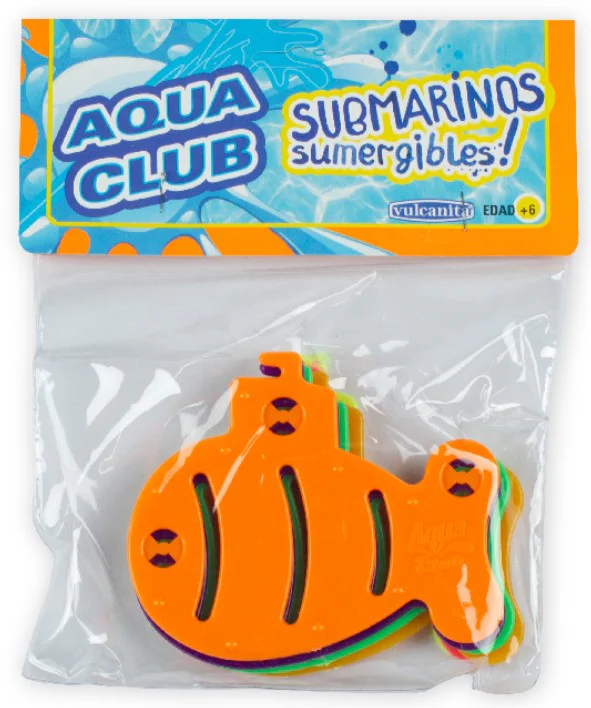 Submarinos sumergibles AQUA CLUB  blíster x 6 un