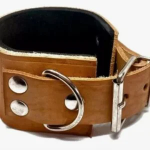 Tobillera de cuero con gancho para polea 