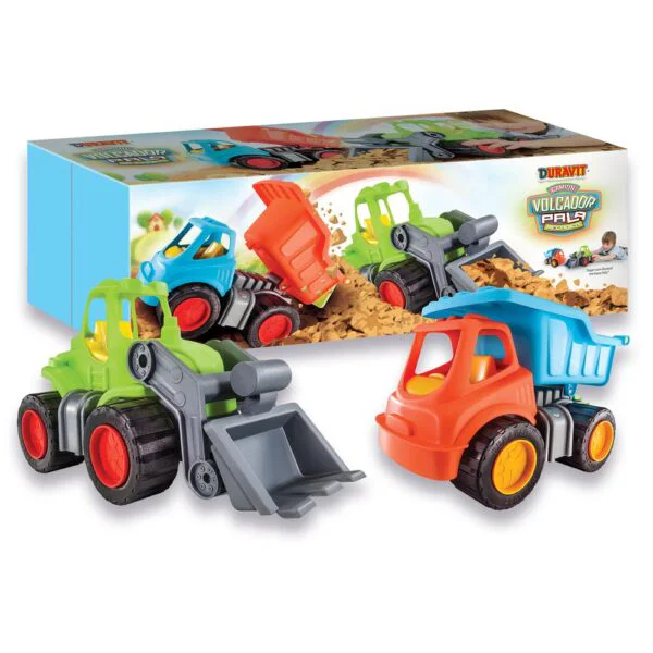 Tractor Excavadora y Camión Volcador Frontal DURAV