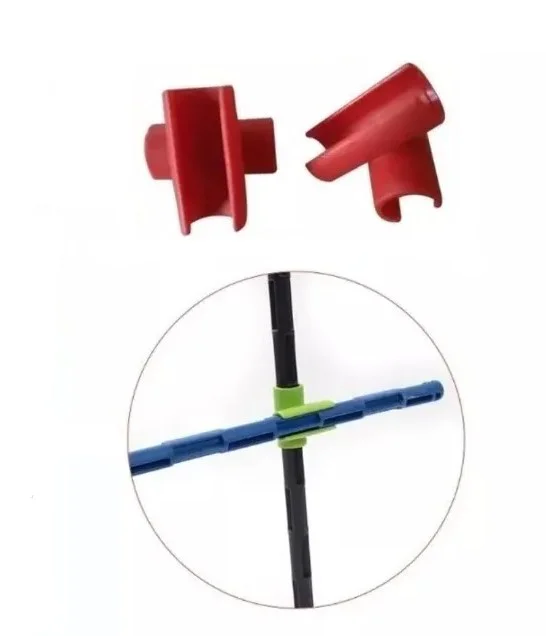 Unión para bastones  PVC inyectada