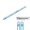 Viga simple de equilibrio baja, 2 tramos 2,5 m