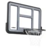 Tablero de básquet de pared polietileno 111x76 cm