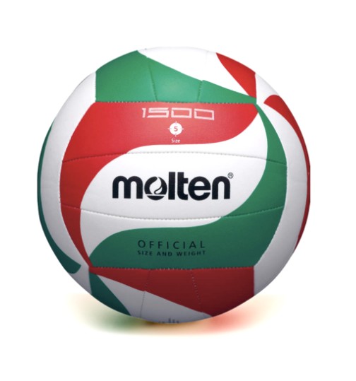 Voley MOLTEN 1500  cosida a maquina  gajos curvos