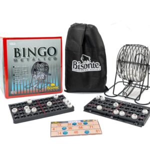 Bingo BISONTE  90 bolillas con bolillero metálico