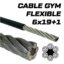 Cable GYM acero Ø 4 mm plastificado Negro, x m