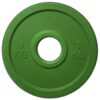 Disco bumper de goma 1 kg  Verde