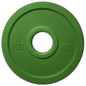 Disco bumper de goma 1 kg  Verde