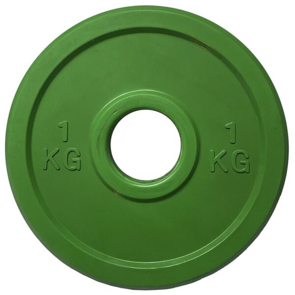 Disco bumper de goma 1 kg  Verde
