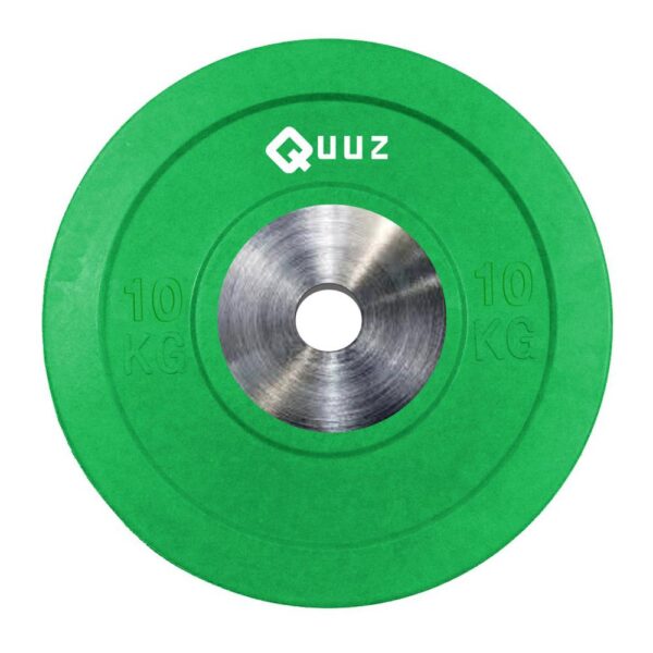 Disco bumper de goma 10 kg  Verde