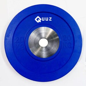Disco bumper de goma 20 kg Azul