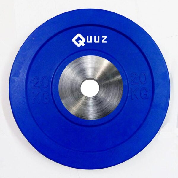 Disco bumper de goma 20 kg  Azul