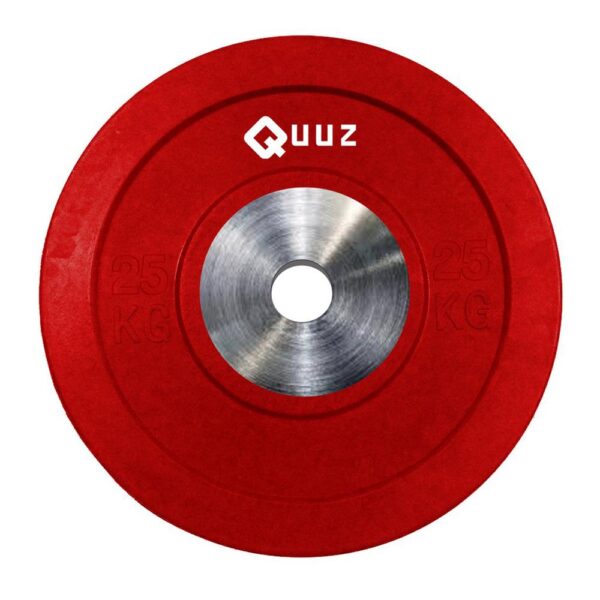 Disco bumper de goma 25 kg  Rojo