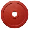 Disco bumper de goma 2 5 kg  Rojo