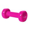 Mancuerna de fundición vinilo 0 5 kg  Rosa