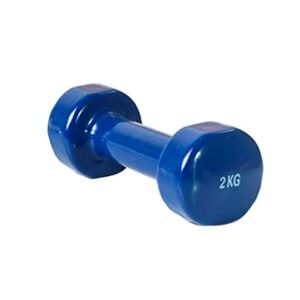 Mancuerna de fundición vinilo 2 kg  Azul