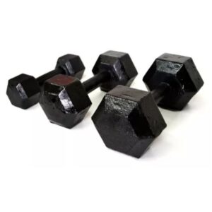 Mancuerna fija de fundición 8 kg Negro