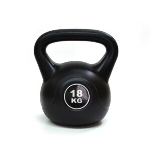 Pesa rusa Kettlebell 18 kg PVC Negro