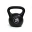 Pesa rusa Kettlebell 18 kg, PVC, Negro
